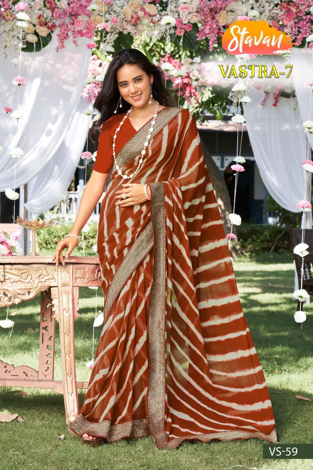 Vastra 7 By Stavan Printed Daily Wear Sarees Catalog
